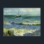 Van Gogh - Ett fiskefartyg till havs Vykort<br><div class="desc">Van Gogh-målning,  ett fiskebåt till havs,  vykort.</div>