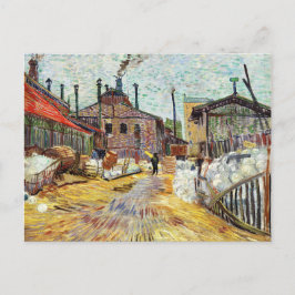 Van Gogh Factory Arnieres Painting Vykort