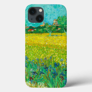 Van Gogh Fält med Irises Near Arles