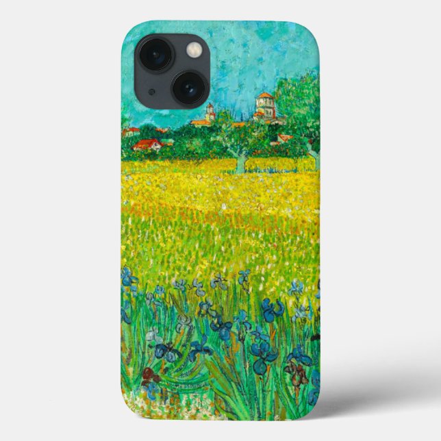 Van Gogh Fält med Irises Near Arles (Baksida)