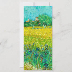 Van Gogh Fält med Irises Near Arles Card