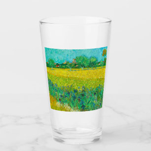Van Gogh Fält med Irises Near Arles Glaskopp