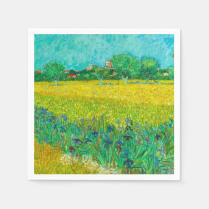 Van Gogh Fält med Irises Near Arles Pappersservett