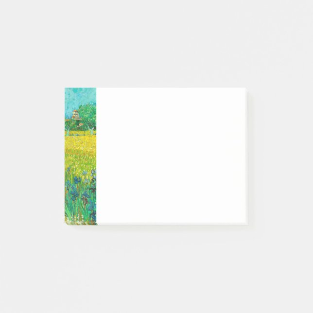 Van Gogh Fält med Irises Near Arles Post-it Block (Framsida)