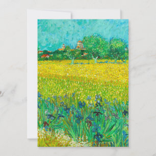 Van Gogh Fält med Irises Near Arles Spara Datumet