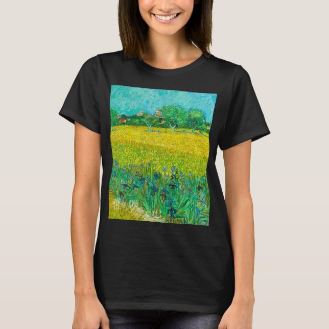 Van Gogh Fält med Irises Near Arles T Shirt (Framsida)