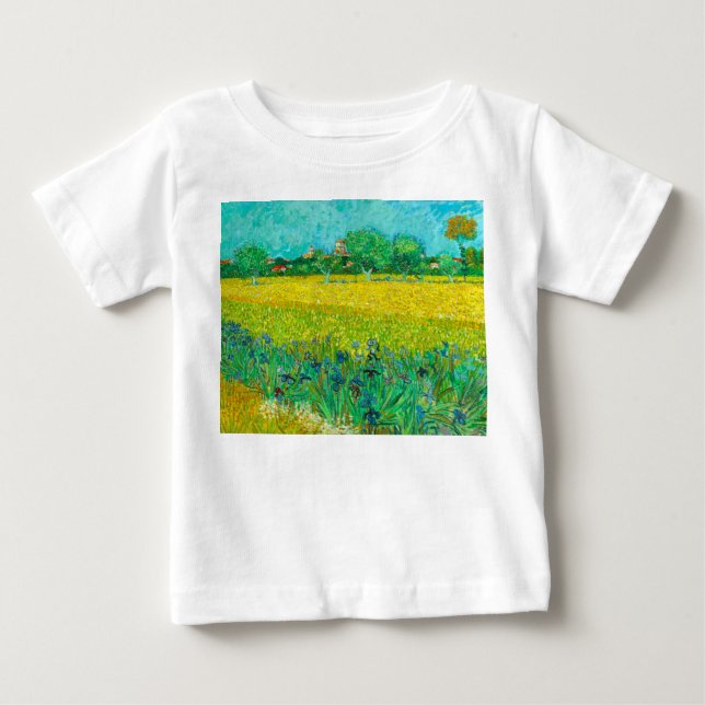 Van Gogh Fält med Irises Near Arles T Shirt (Framsida)