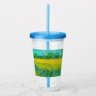 Van Gogh Fält med Irises Near Arles Take Away Mugg