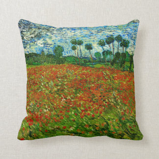 Van Gogh Fält med poppies (F636) Fine Art Kudde