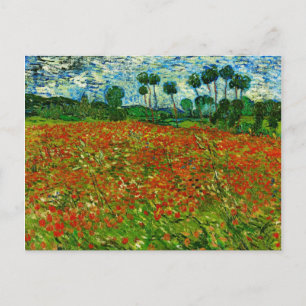 Van Gogh Fält med poppies (F636) Fine Art Vykort