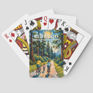 Van Gogh Familjecykeltur Redwood Nationalpark Casinokort