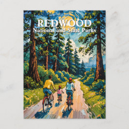 Van Gogh Family Bike Ride Redwood National Park Vykort