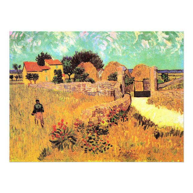Van Gogh - Farmhouse in Provence, Fototryck (Framsidan)