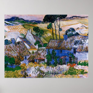 Van Gogh - Farms nära Auvers Poster