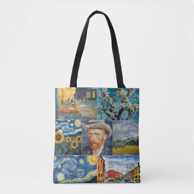 Van Gogh Fine Art Collage Tygkasse (Framsida)