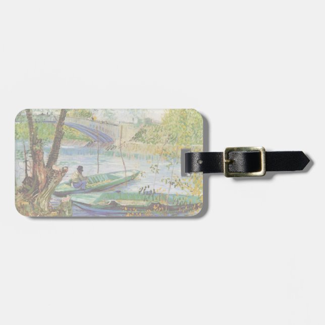 Van Gogh Fishing in Vår, Pont de Clichy Bagagebricka (Horisontell Framsida)