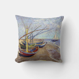 Van Gogh Fishings Boats Pillow Kudde
