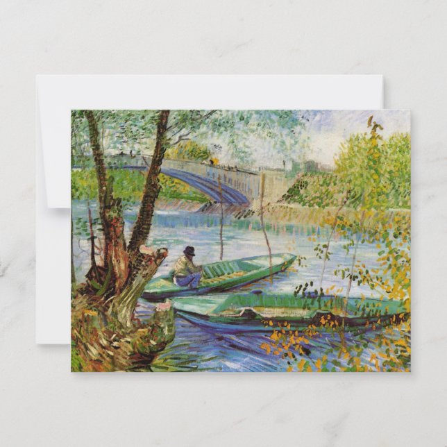 Van Gogh fiskar på våren, Pont de Clichy (Framsida)