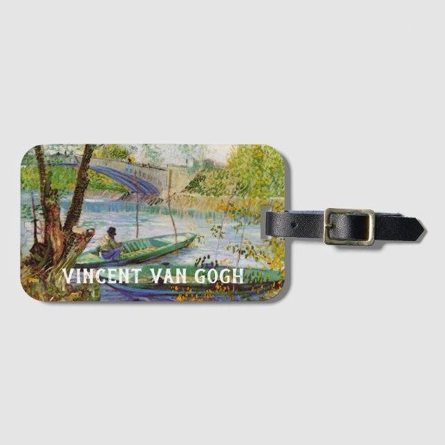 Van Gogh fiskar på våren, Pont de Clichy Bagagebricka (Framsida horisontal)