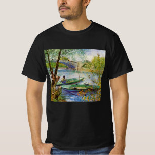 Van Gogh fiskar på våren, Pont de Clichy T Shirt