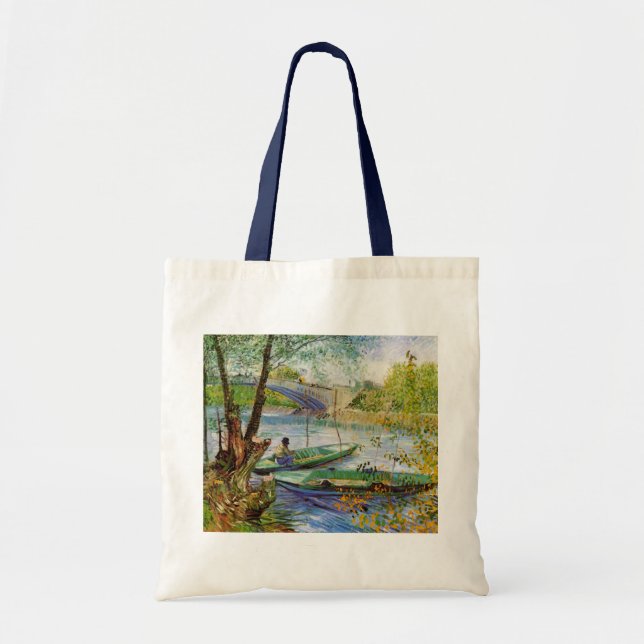 Van Gogh fiskar på våren, Pont de Clichy Tygkasse (Framsidan)