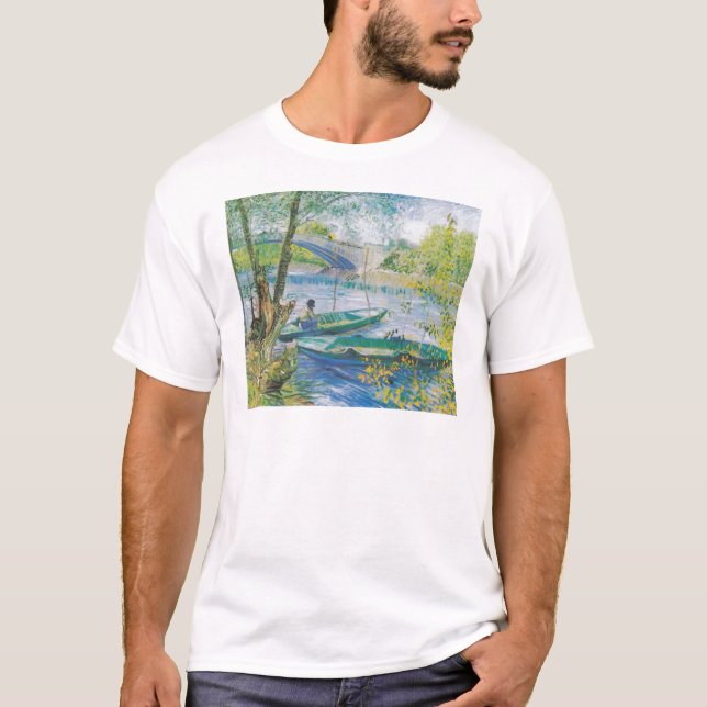 Van Gogh Fiskare och båtar vid Pont de Clichy Tröja (Framsida)