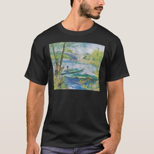 Van Gogh Fiskare och båtar vid Pont de Clichy Tröja (Framsida)