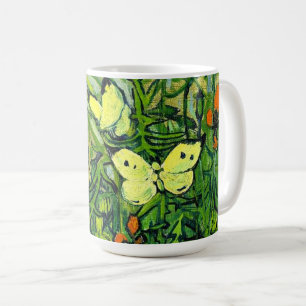 Van Gogh - Fjärilar och Vallmo Kaffemugg