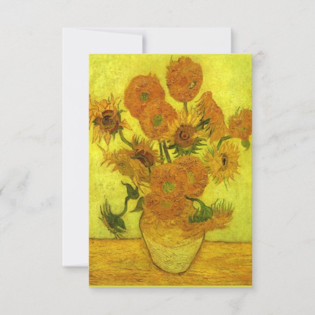 Van Gogh - Fjorton blommor, Tack Kort (Framsida)