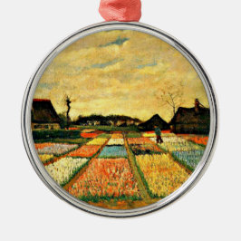 Van Gogh - Flower Beds i Nederländerna Julgransprydnad Metall