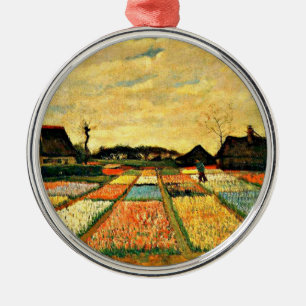 Van Gogh - Flower Beds i Nederländerna Julgransprydnad Metall