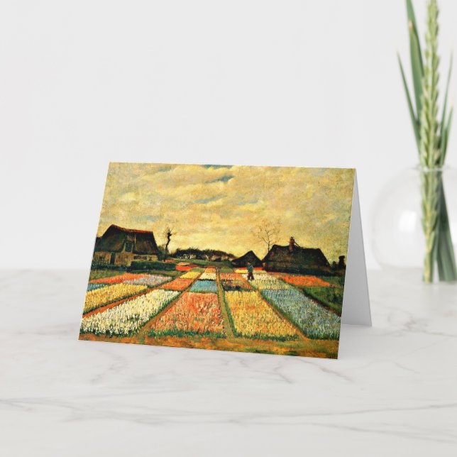 Van Gogh - Flower Beds i Nederländerna Kort (Framsida)