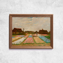Van Gogh Flower Beds in Holland Old Art