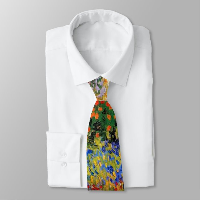 Van Gogh - Flower Garden, fine art painting, Slips (Bunden)