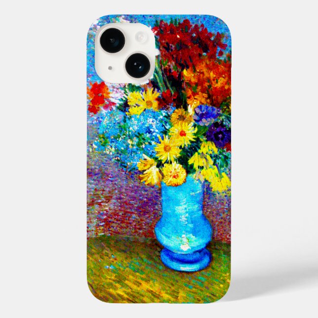 Van Gogh Flowers i Blå Vas (Baksida)