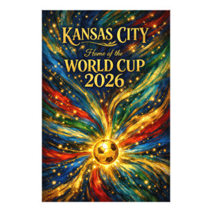 Van Gogh Fluid Art Print Kansas City VM  Fototryck