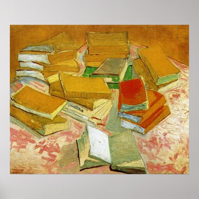 Van Gogh Fransk Novels still Life (F358) Poster (Framsidan)