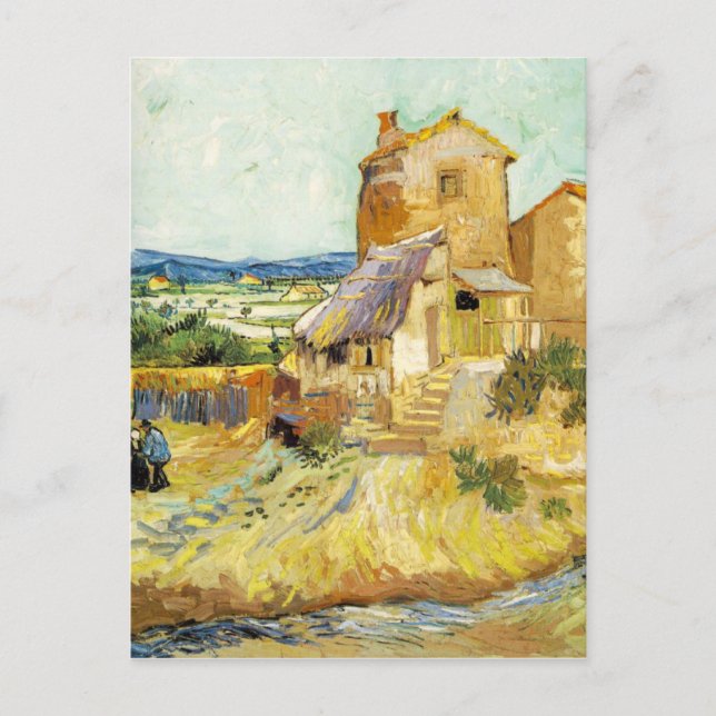 van Gogh - Gamla Mill (1888) Vykort (Framsida)