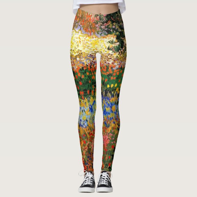 Van Gogh - Garden at Arles Leggings (Framsida)