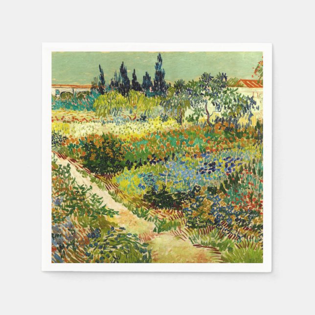 Van Gogh - Garden at Arles Pappersservett (Framsidan)