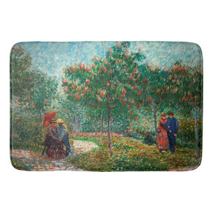 Van Gogh Garden i Montmartre med älskare Badrumsmatta