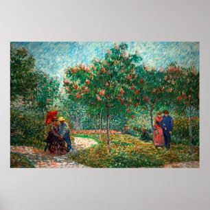 Van Gogh Garden i Montmartre med älskare Poster