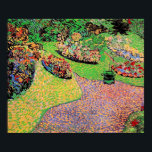 Van Gogh - Garden in Auvers, Poster<br><div class="desc">Garden in Auvers,  popular painting by Vincent van Gogh,  1890.</div>