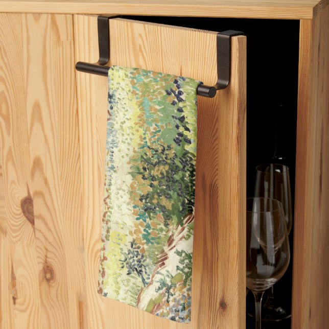 Van Gogh Garden vid Arles 1888 Kökshandduk (Thirds Fold)