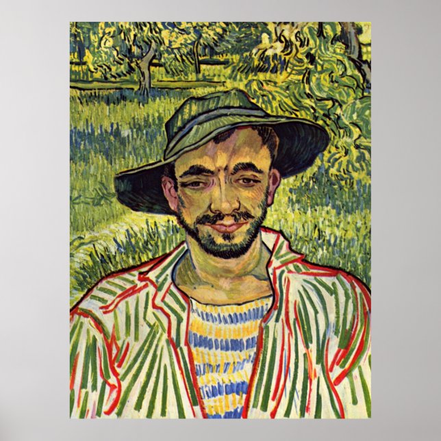 Van Gogh - Gardener (även känd som Young Peasant) Poster (Framsidan)