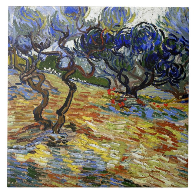 Van Gogh - Gethsemane Garden Kakelplatta (Framsidan)