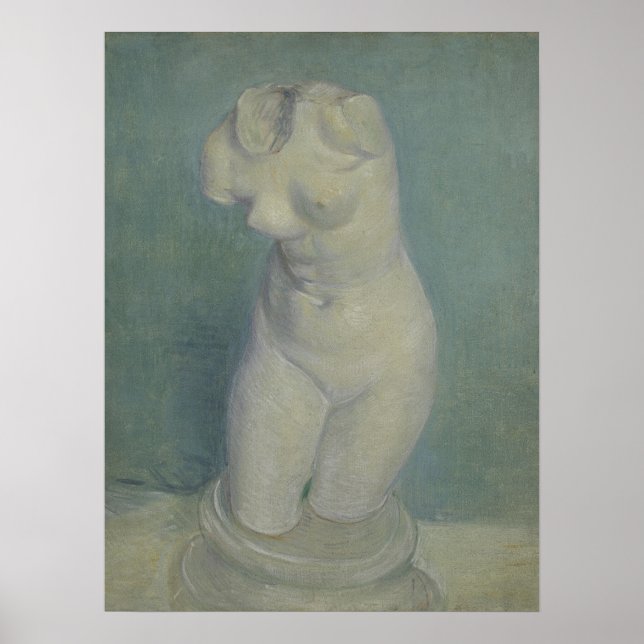 Van Gogh Gips Torso - Klassisk statyett konst Poster (Framsidan)