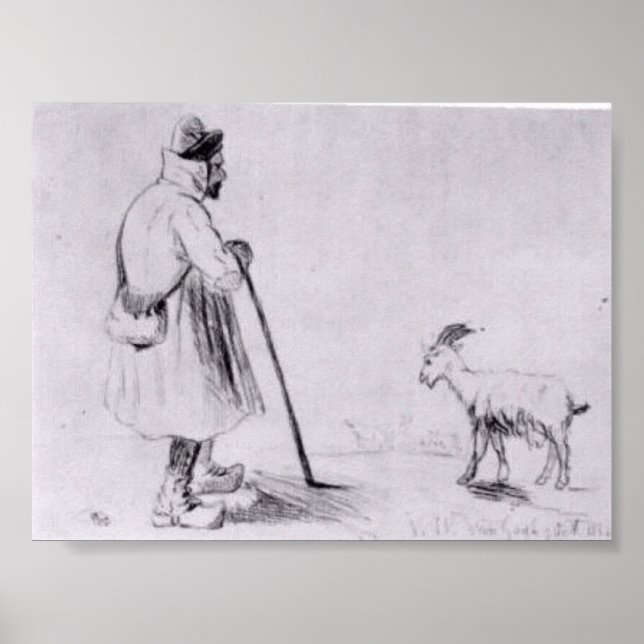 Van Gogh - Goat Herd Poster (Framsidan)