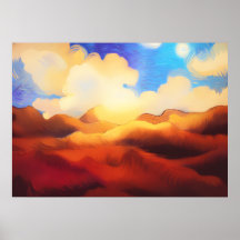 Van Gogh Grass Fält och Vacklandskap