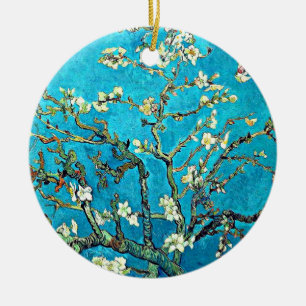 Van Gogh - Grenar med Almond Blommars Julgransprydnad Keramik